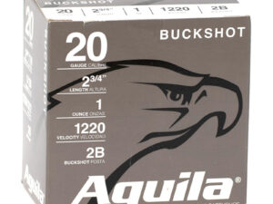 Aguila 20 Gauge 2 3/4 inch 1 OZ 1220 FPS 2B Buckshot (25rd)