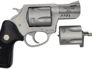 Charter Arms DoubleDog 9mm Luger/357 Mag/38 Special 5 Shot 2.20" Ported, Stainless Steel, Classic Walnut Grip, Exposed Hammer