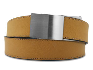 KORE Brown Buffalo Leather Gun Belt 1.5"